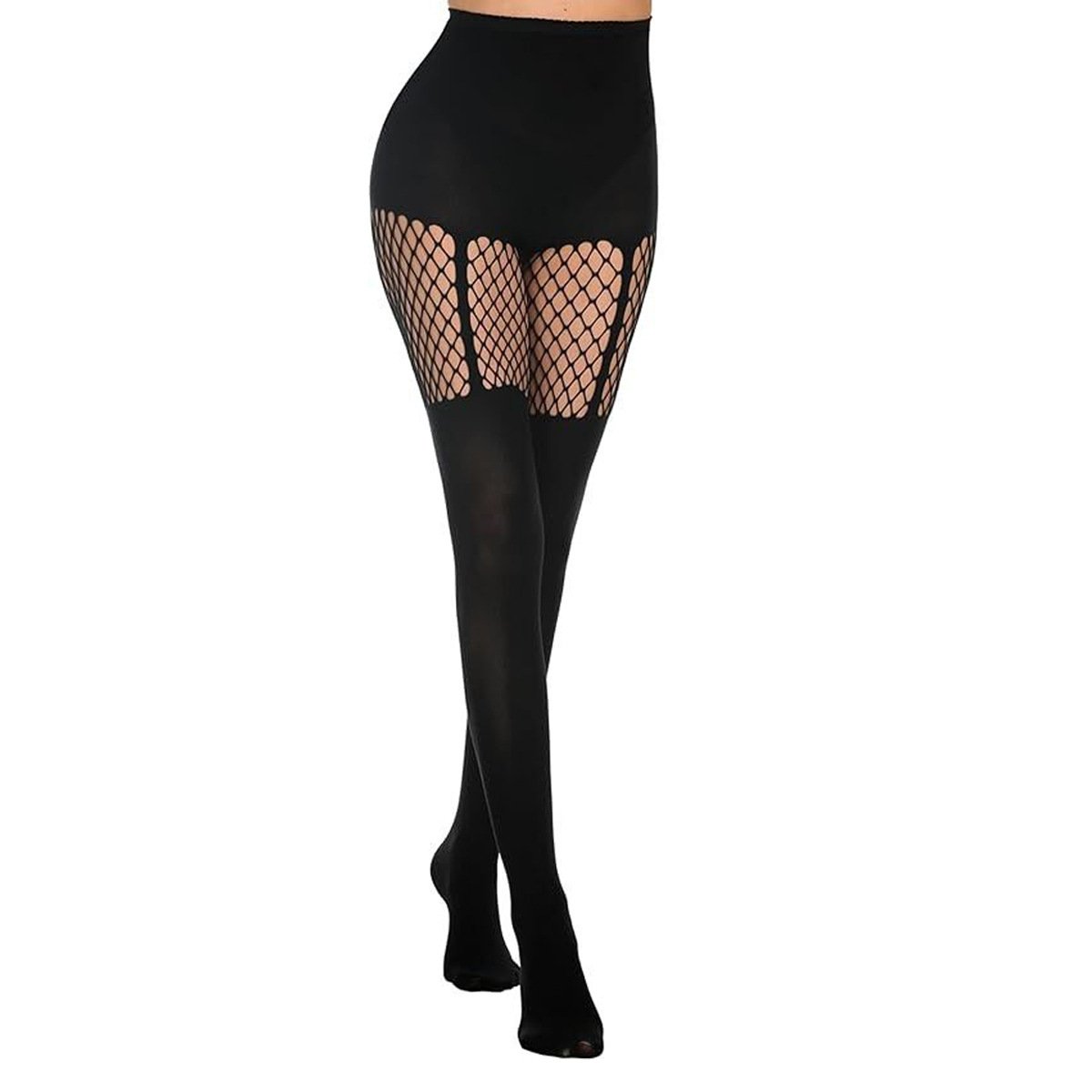 🔥Hot sale🔥- Women's Sexy Fishnet Mock Thigh High Stockings