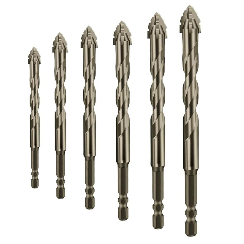 🔥Hot sale🔥- New Four-Flute Sawtooth Eccentric Drill Bit Set(1 Set 6 PCS)