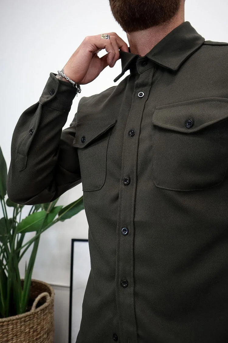 🔥Hot sale🔥- Button Down Shirt Jacket