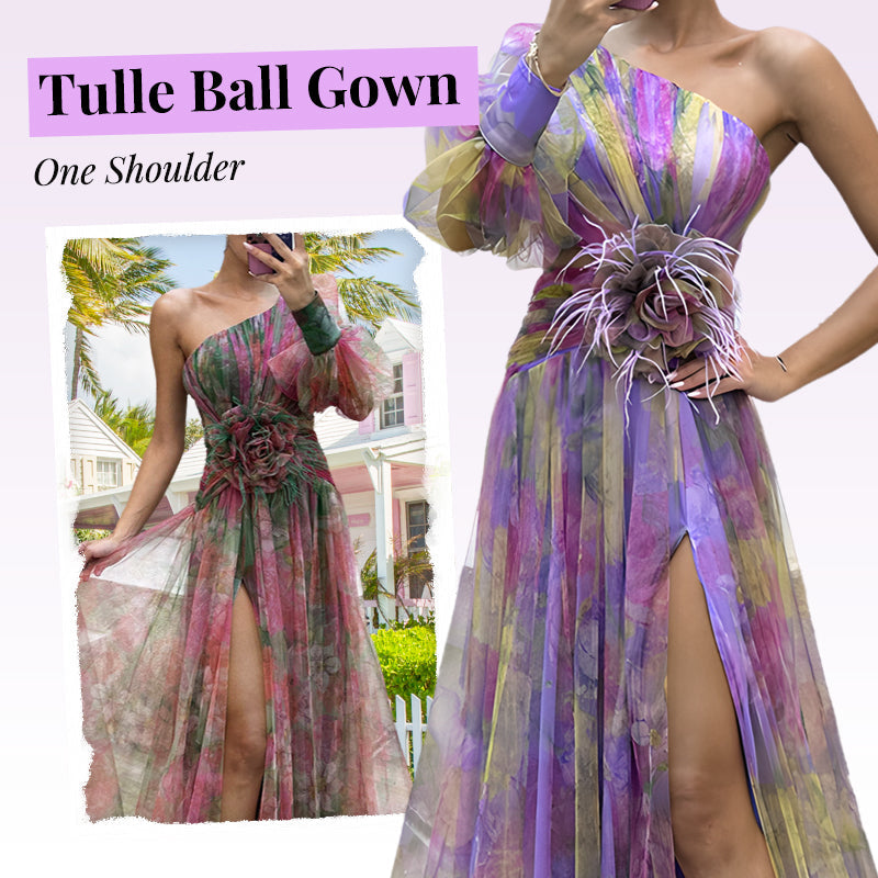 🔥Hot sale🔥- Women's Tulle Irregular Gown Dresses