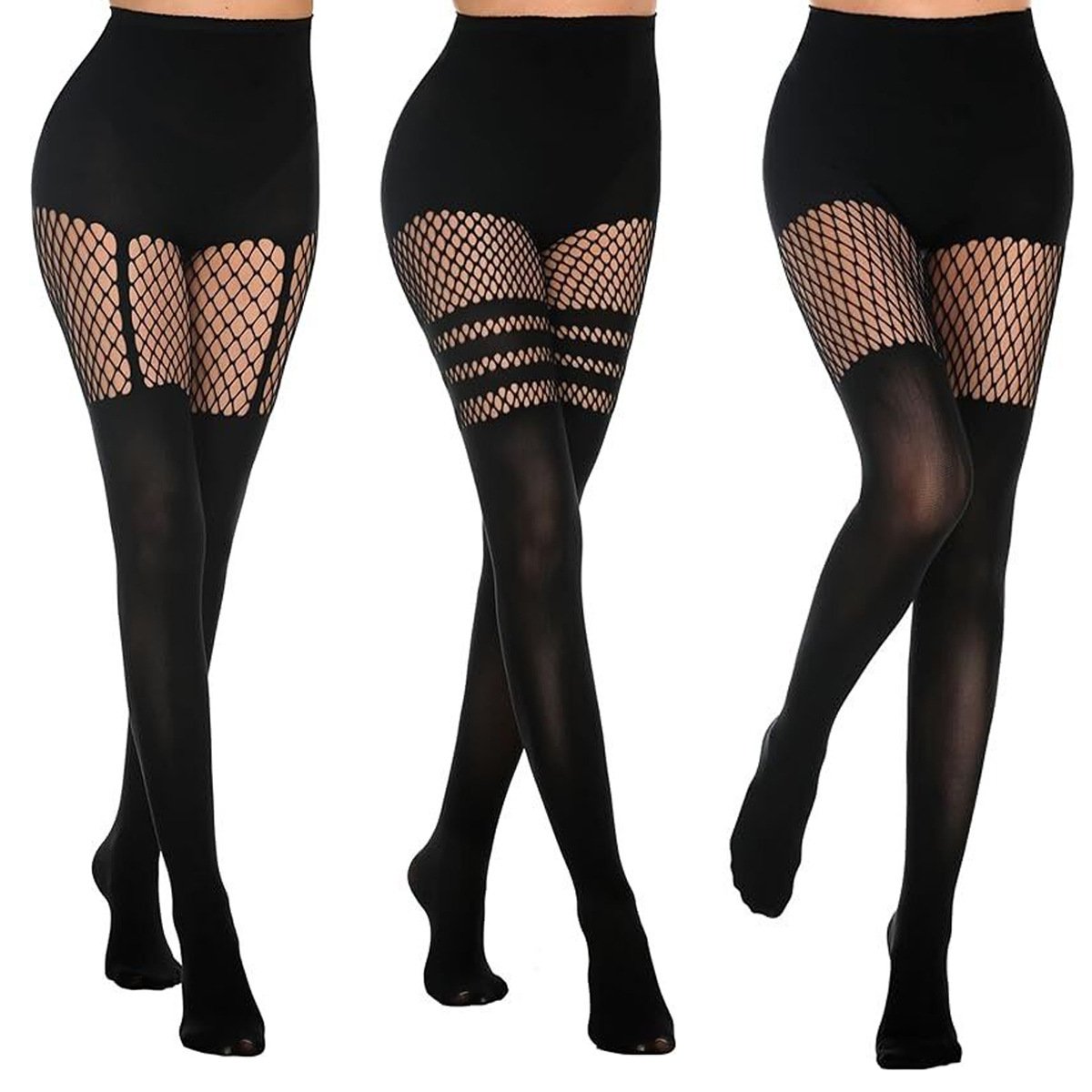 🔥Hot sale🔥- Women's Sexy Fishnet Mock Thigh High Stockings