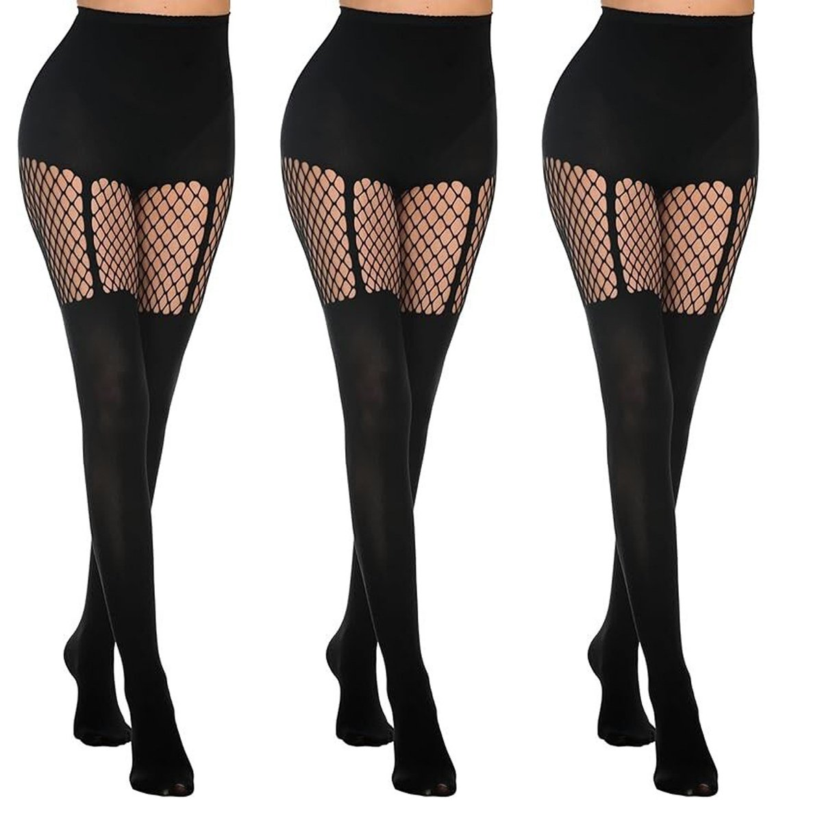 🔥Hot sale🔥- Women's Sexy Fishnet Mock Thigh High Stockings