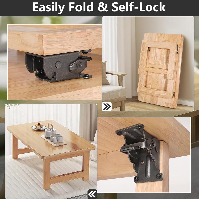 🔥Hot sale🔥- Heavy-Duty Folding Table Leg Brackets with Self-Locking Hinges