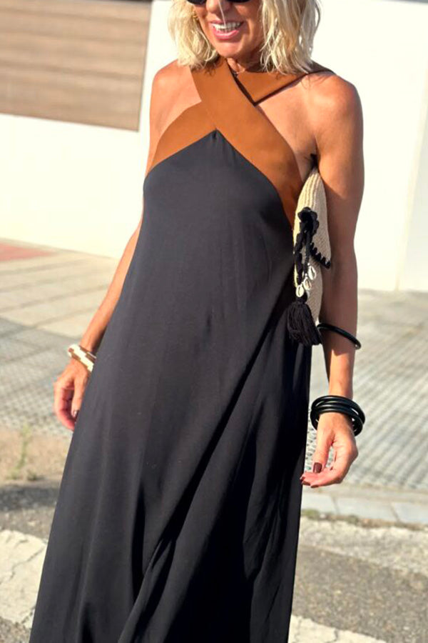 Needtoknit - Women's cross backless sleeveless dress