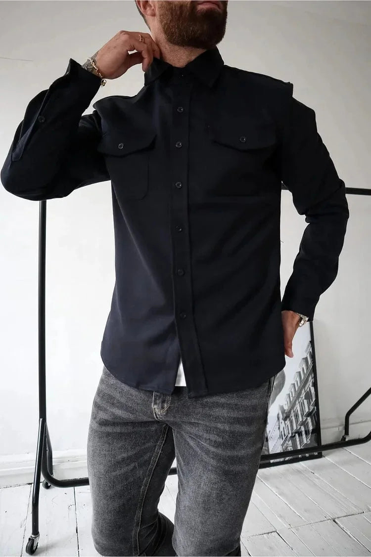🔥Hot sale🔥- Button Down Shirt Jacket