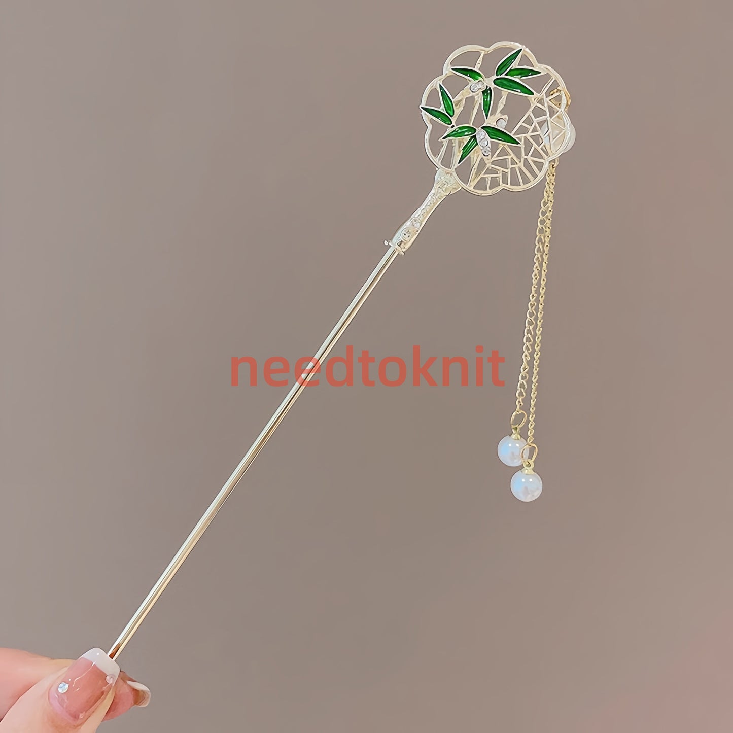 Antique tassel hairpin retro hairpin hair accessories(round fan tassel)