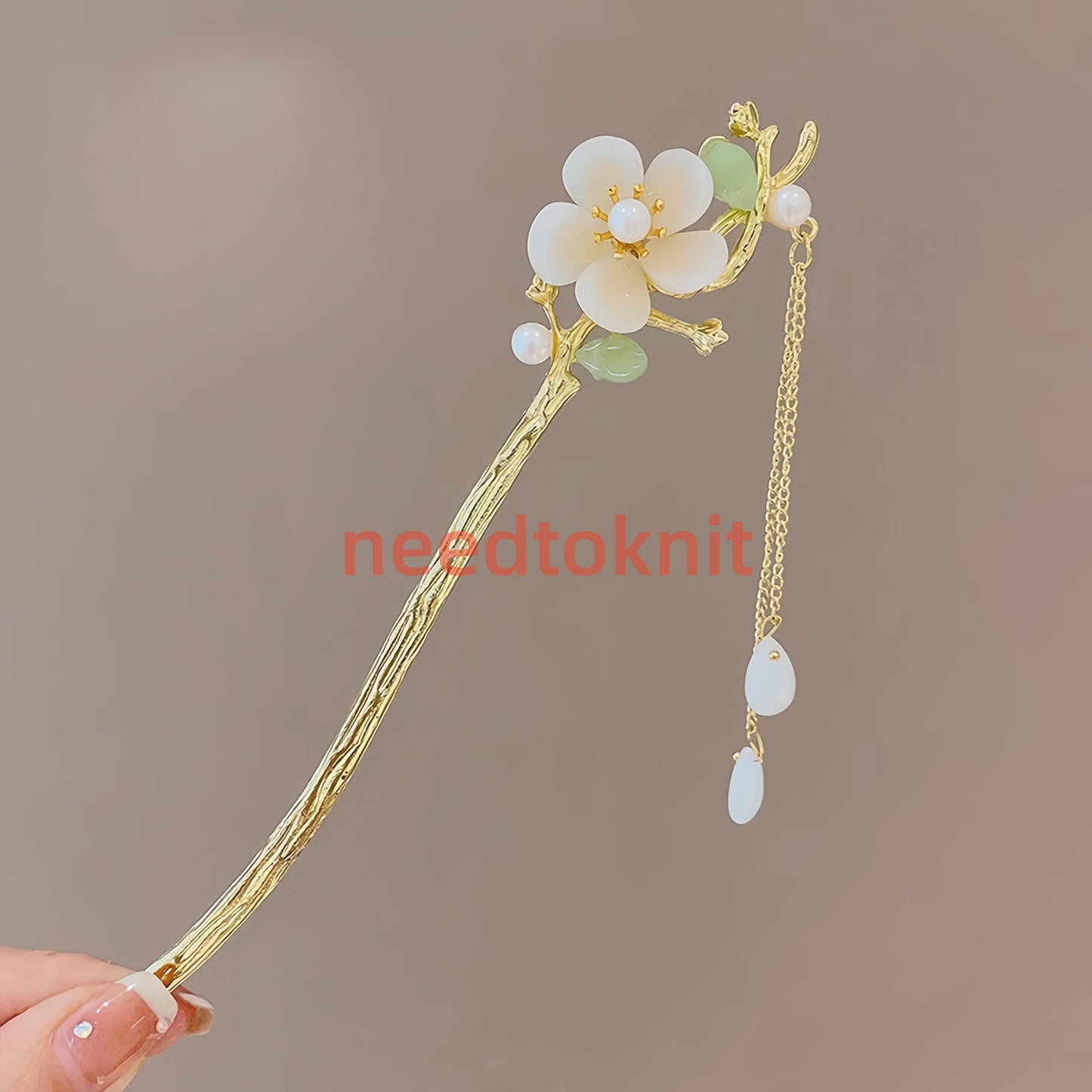 Antique tassel hairpin retro hairpin hair accessories(Magnolia)