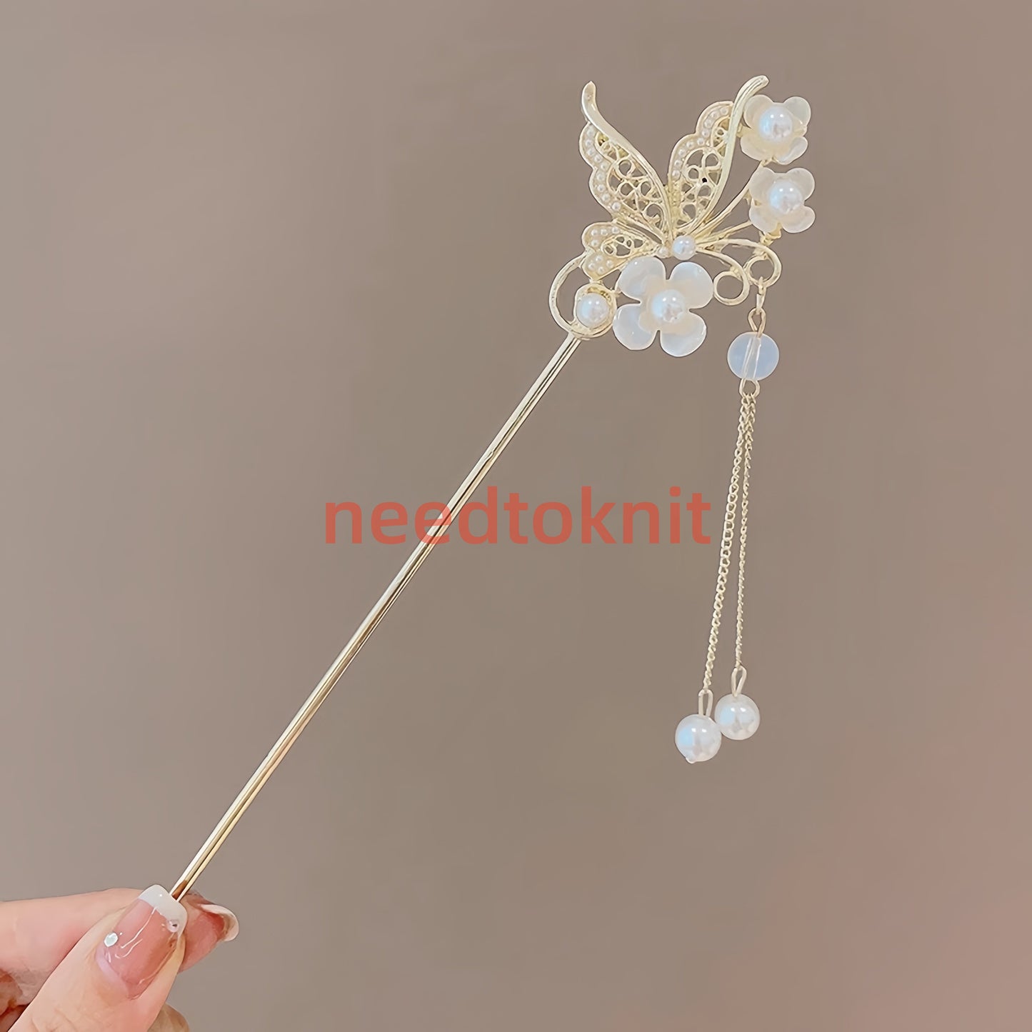 Antique tassel hairpin retro hairpin hair accessories(pansies)