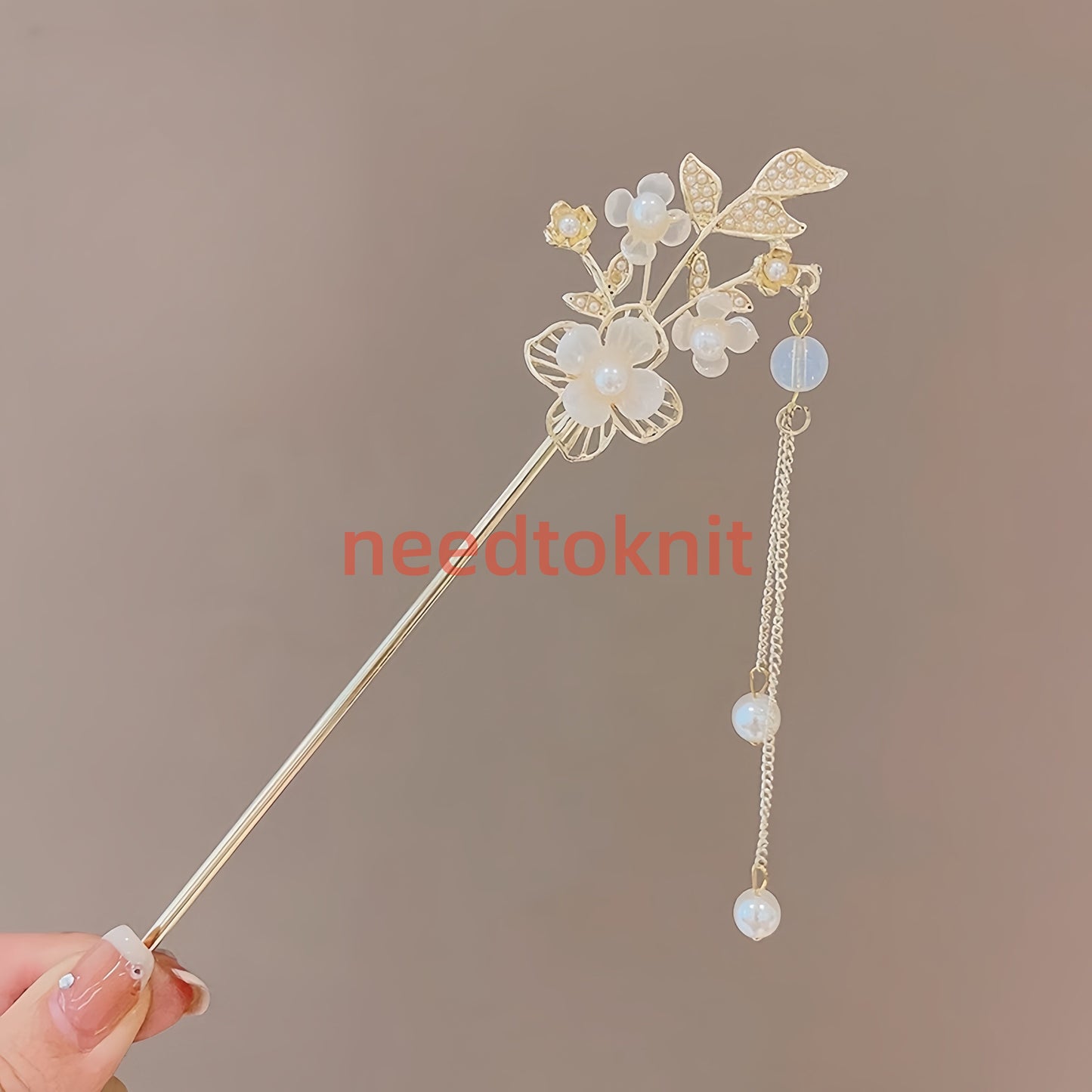 Antique tassel hairpin retro hairpin hair accessories(golden tassels)