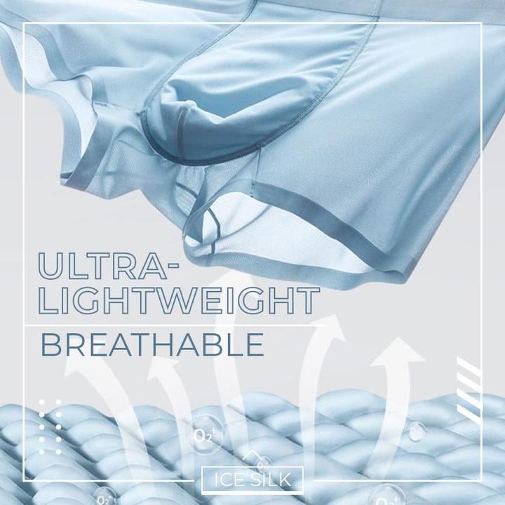 🔥Hot sale🔥- Breathable Ice Silk Men's Underwear - Buy 1 get 2 free, 3-pack!