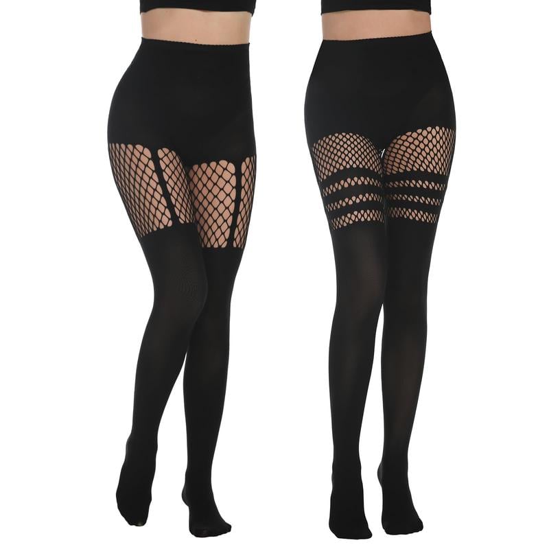 🔥Hot sale🔥- Women's Sexy Fishnet Mock Thigh High Stockings