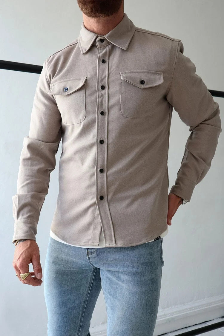 🔥Hot sale🔥- Button Down Shirt Jacket