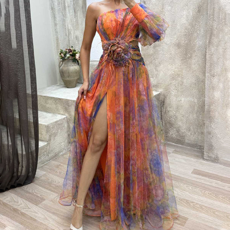 🔥Hot sale🔥- Women's Tulle Irregular Gown Dresses