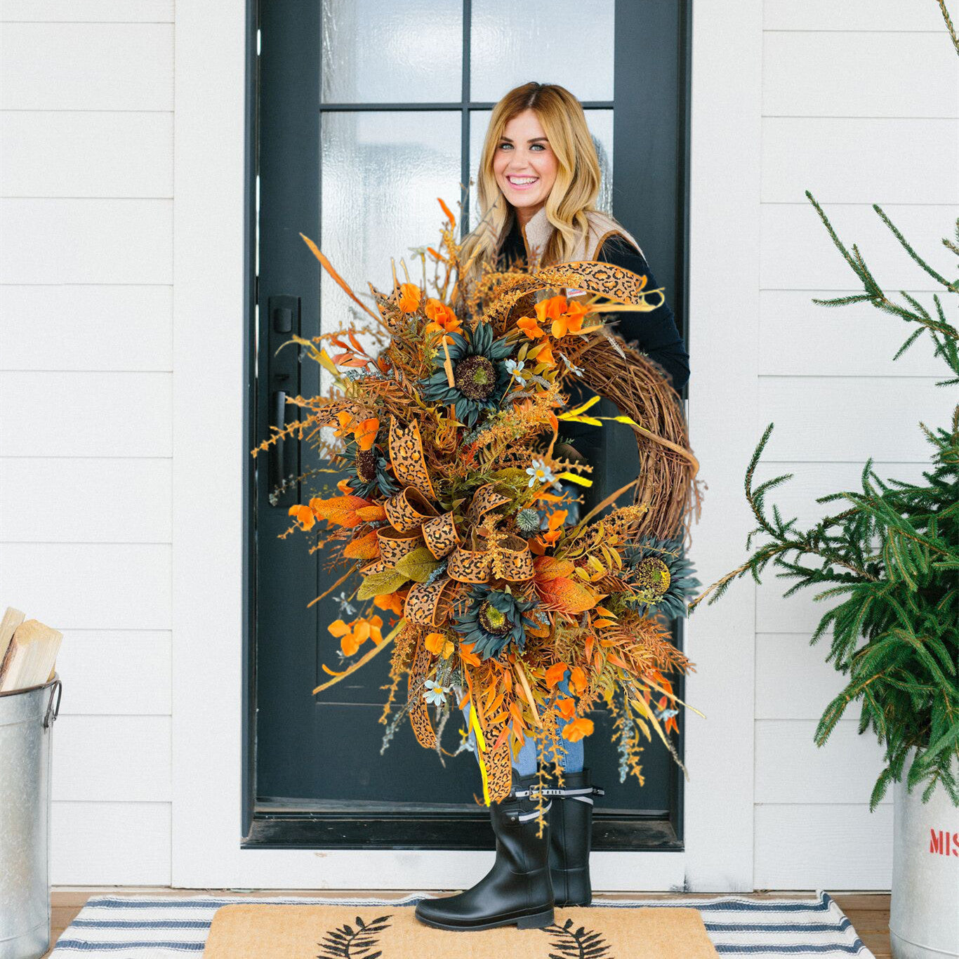 🔥Hot sale🔥50% off - Autumn 🍇 Grapevine Wreath