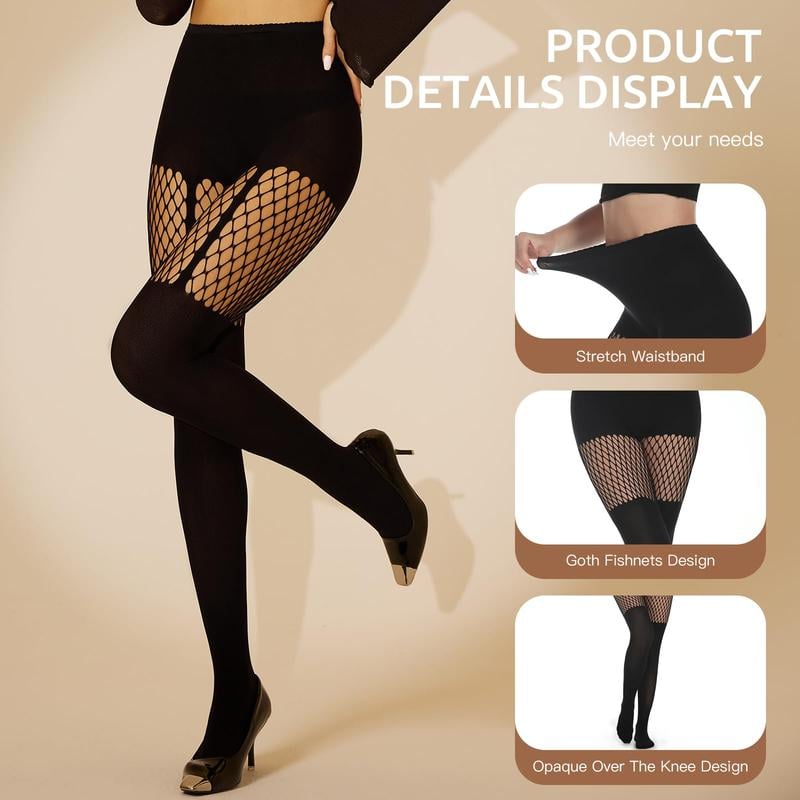 🔥Hot sale🔥- Women's Sexy Fishnet Mock Thigh High Stockings