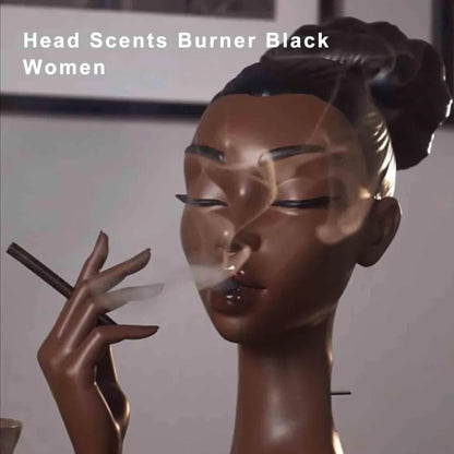 Needtoknit - Limited time offer🔥Head Incense Burner Black Woman