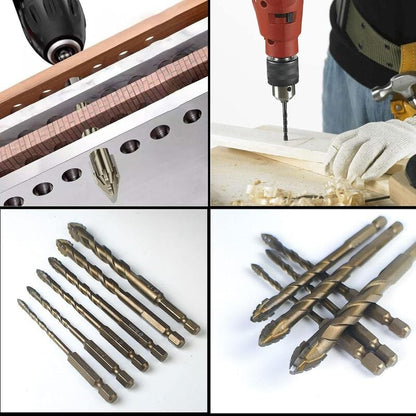 🔥Hot sale🔥- New Four-Flute Sawtooth Eccentric Drill Bit Set(1 Set 6 PCS)