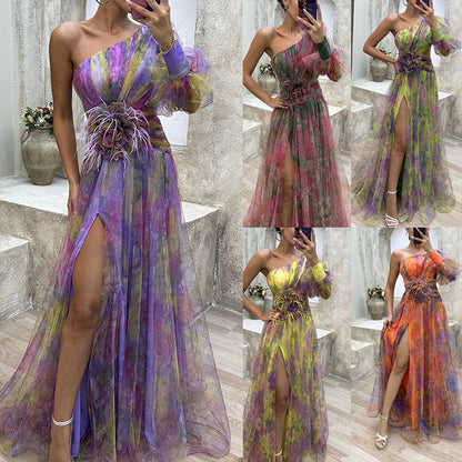 🔥Hot sale🔥- Women's Tulle Irregular Gown Dresses