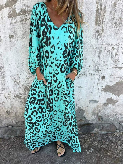🔥Hot sale🔥- Flowy Printed Dress - Spring/Summer