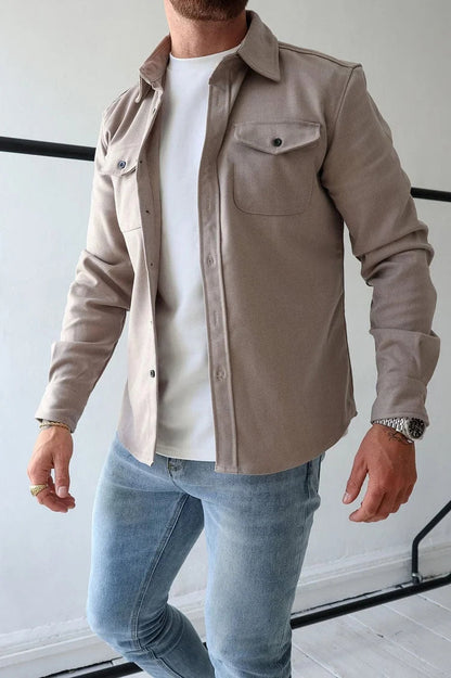 🔥Hot sale🔥- Button Down Shirt Jacket