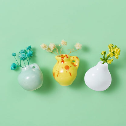 🔥Hot sale🔥- Cute Plant Ceramic Vase Fridge Magnets