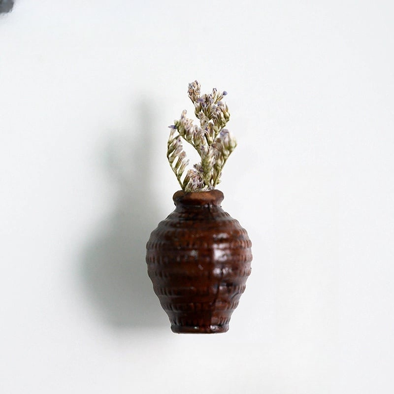🔥Hot sale🔥- Cute Plant Ceramic Vase Fridge Magnets
