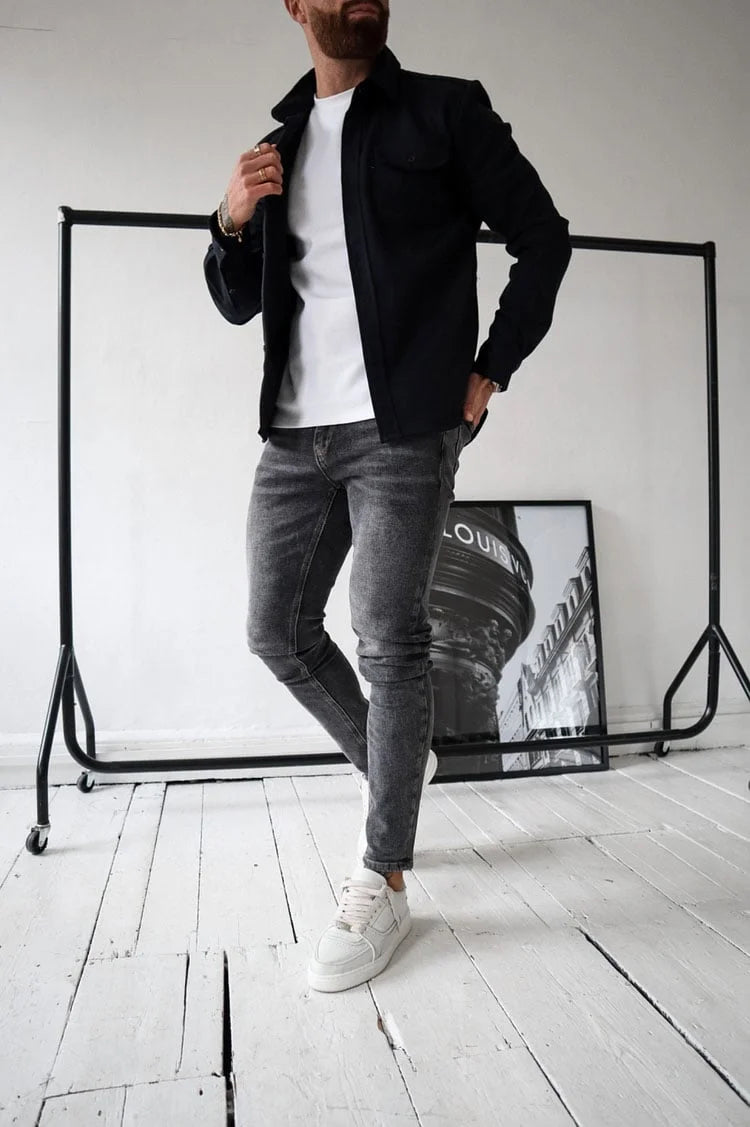 🔥Hot sale🔥- Button Down Shirt Jacket