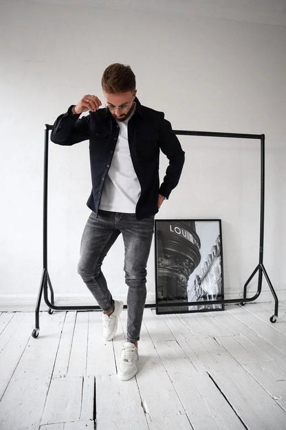 🔥Hot sale🔥- Button Down Shirt Jacket