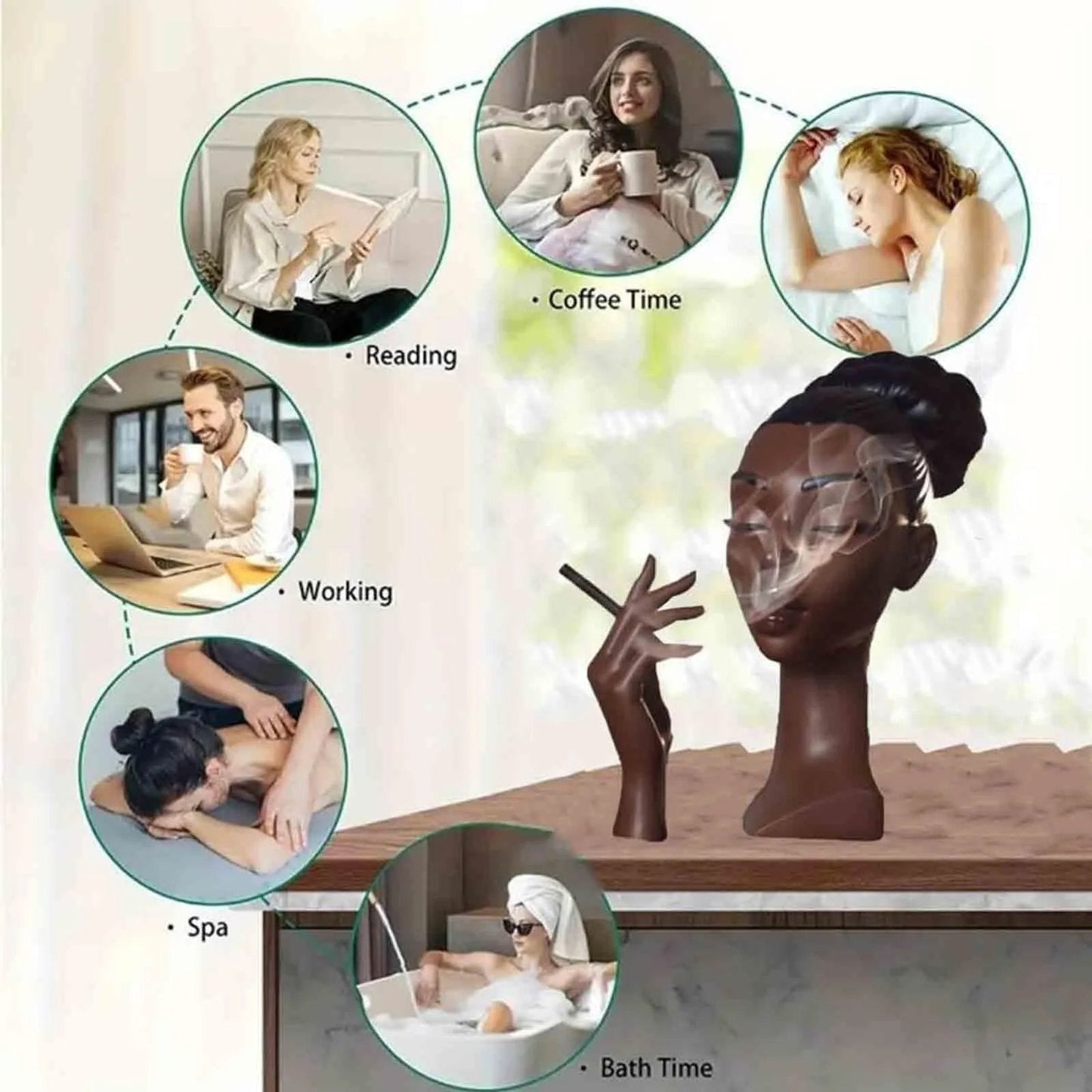Needtoknit - Limited time offer🔥Head Incense Burner Black Woman