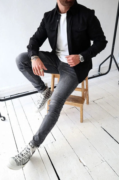 🔥Hot sale🔥- Button Down Shirt Jacket