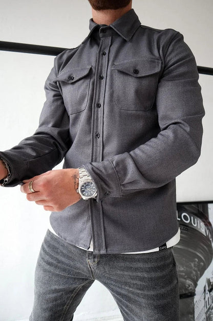 🔥Hot sale🔥- Button Down Shirt Jacket
