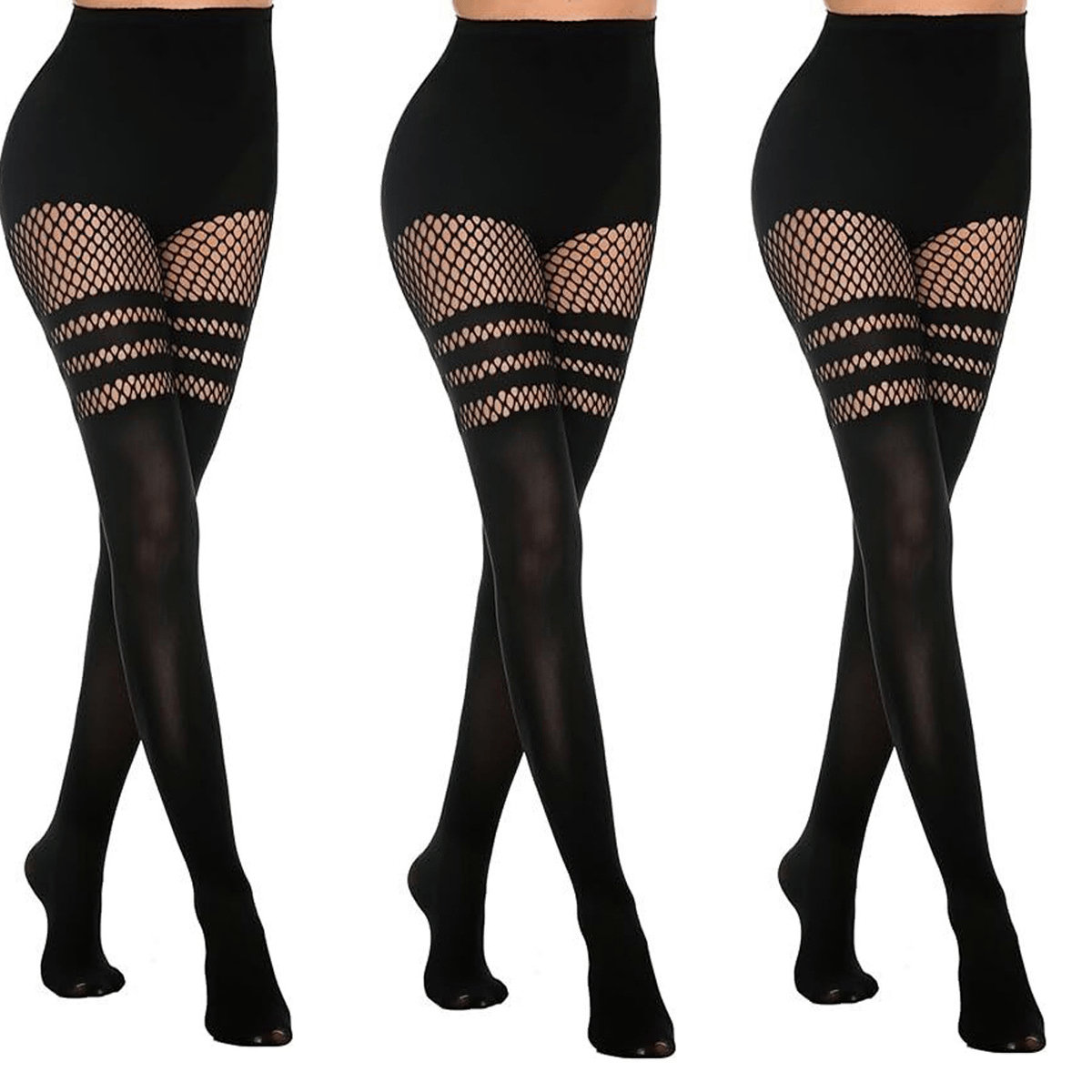 🔥Hot sale🔥- Women's Sexy Fishnet Mock Thigh High Stockings