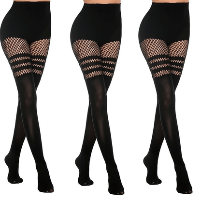 🔥Hot sale🔥- Women's Sexy Fishnet Mock Thigh High Stockings