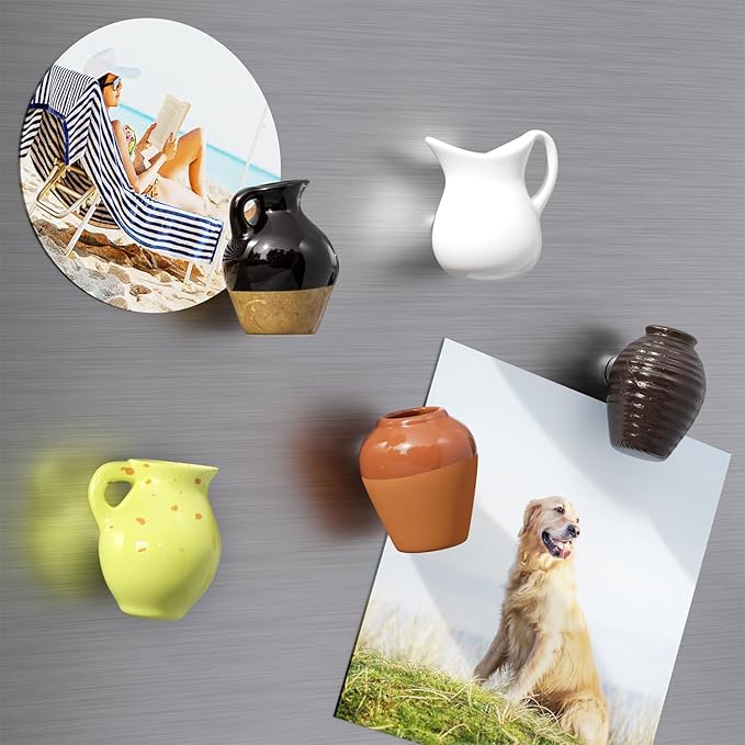 🔥Hot sale🔥- Cute Plant Ceramic Vase Fridge Magnets