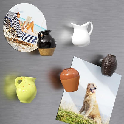 🔥Hot sale🔥- Cute Plant Ceramic Vase Fridge Magnets