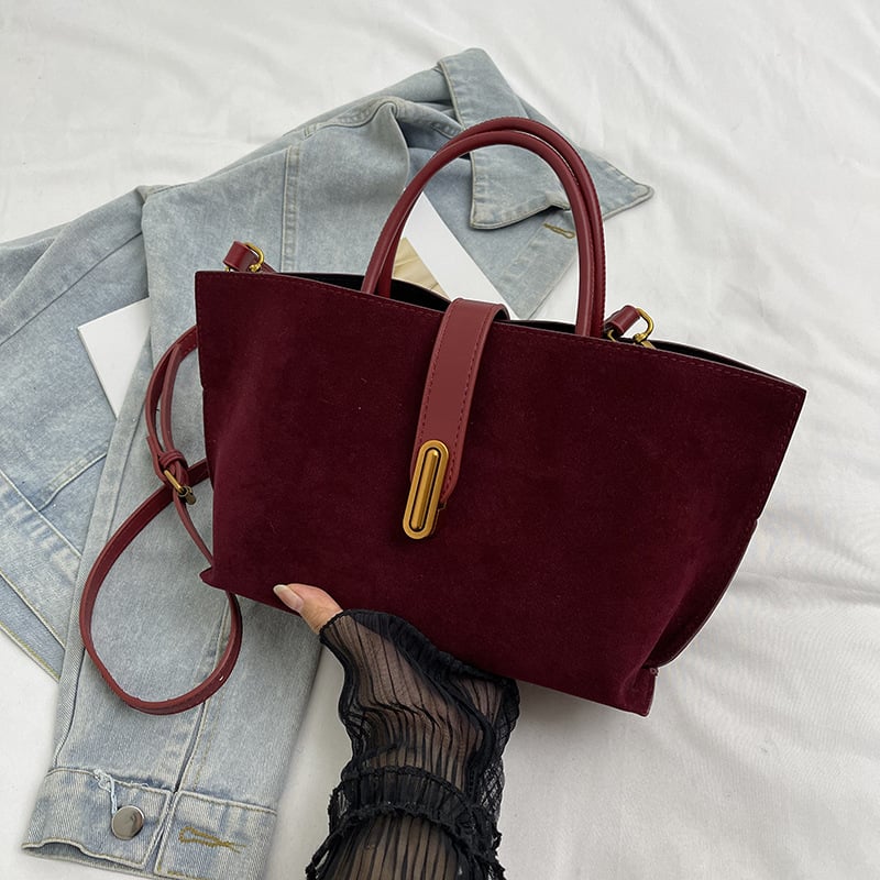 🔥Hot sale🔥- Women's Elegant Solid Color French Style Handbag