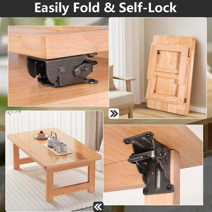 🔥Hot sale🔥- Heavy-Duty Folding Table Leg Brackets with Self-Locking Hinges