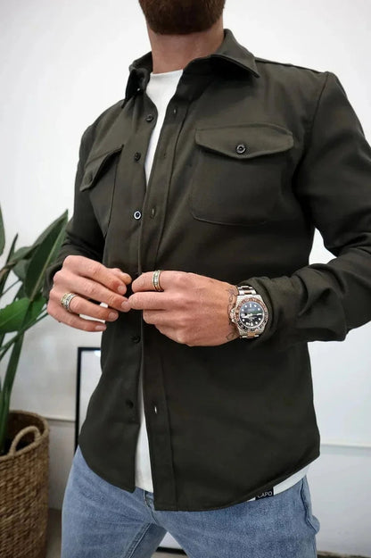 🔥Hot sale🔥- Button Down Shirt Jacket