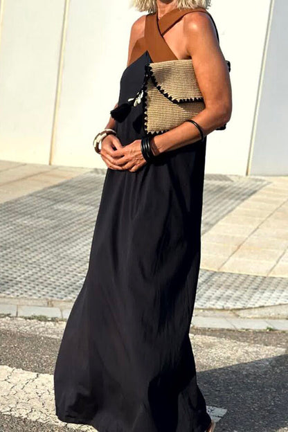 Needtoknit - Women's cross backless sleeveless dress