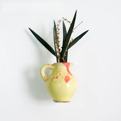 🔥Hot sale🔥- Cute Plant Ceramic Vase Fridge Magnets