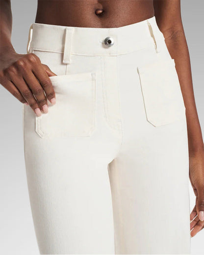 Needtoknit - Limited time offer🔥Cropped Wide-Leg Patch Pocket Jeans