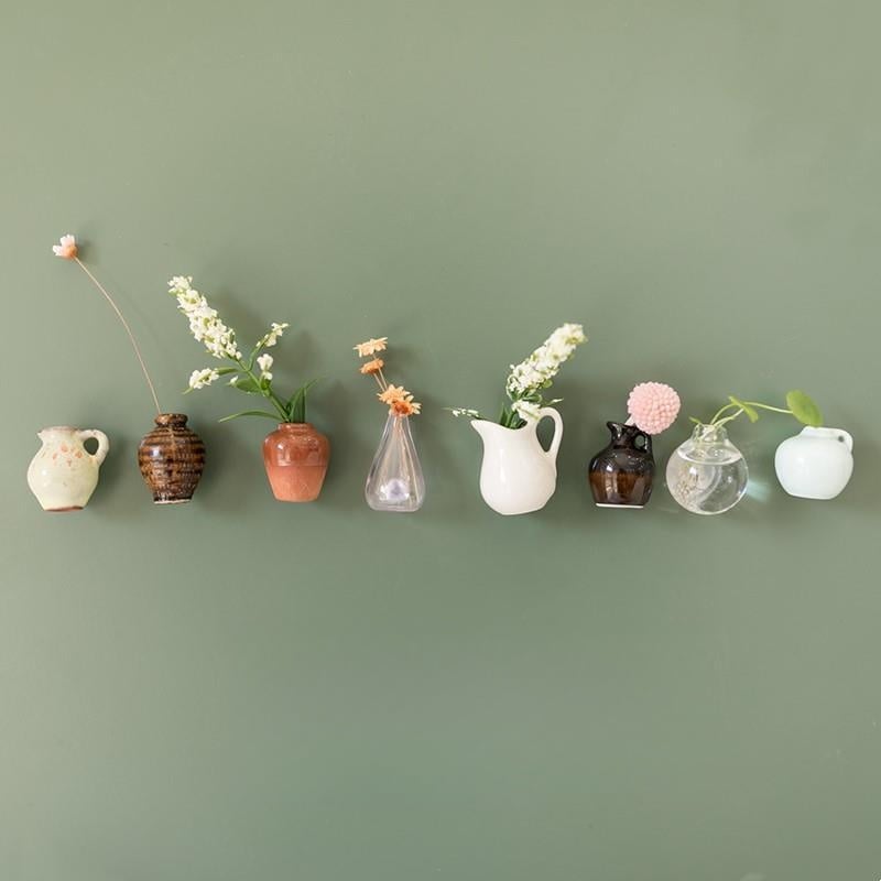 🔥Hot sale🔥- Cute Plant Ceramic Vase Fridge Magnets