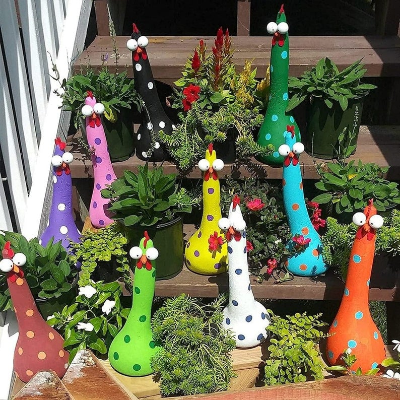Needtoknit - Limited time offer🔥Garden resin ornaments-Silly Chicken Decor