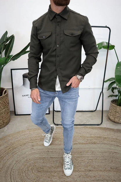 🔥Hot sale🔥- Button Down Shirt Jacket
