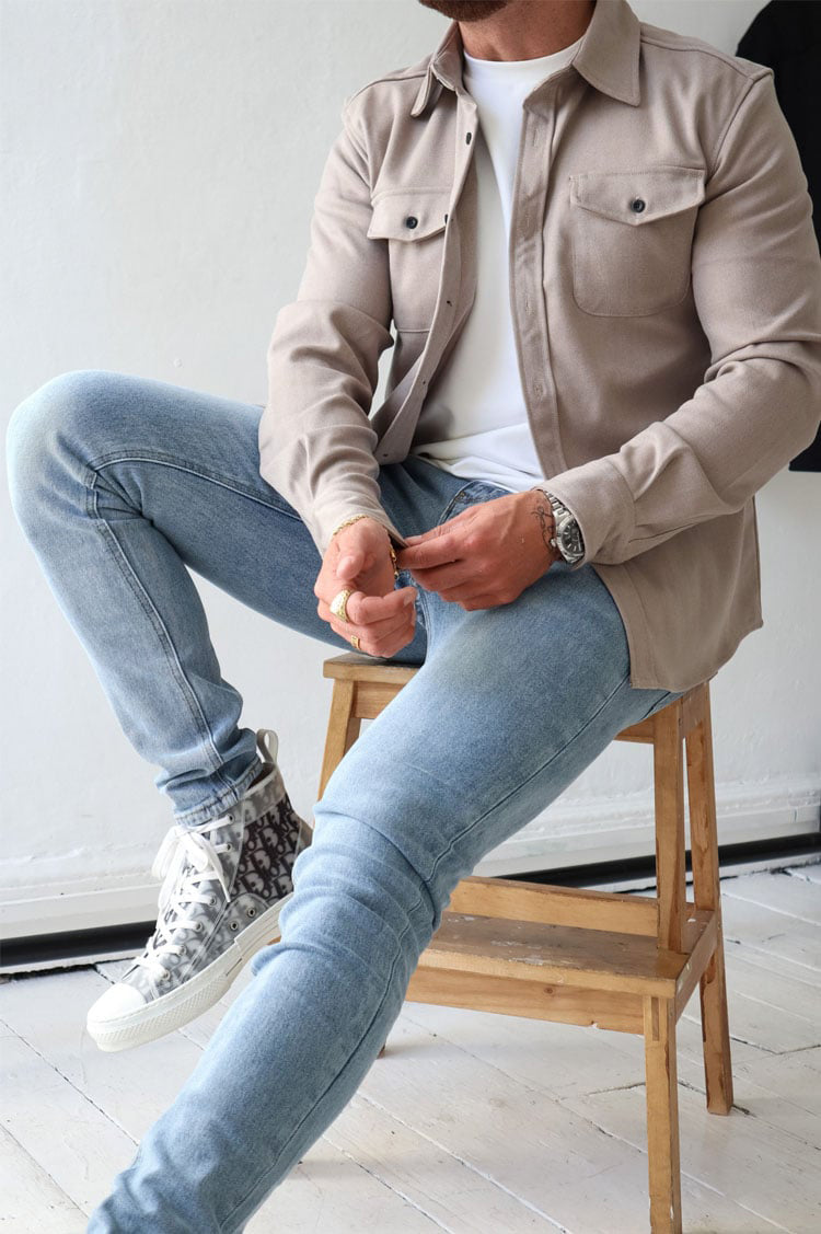 🔥Hot sale🔥- Button Down Shirt Jacket