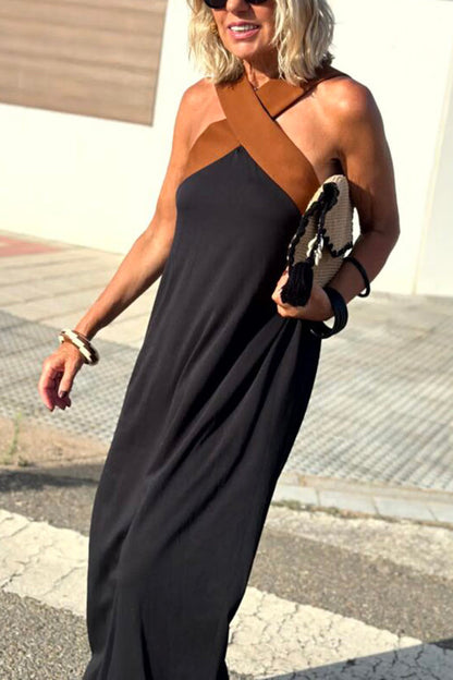 Needtoknit - Women's cross backless sleeveless dress