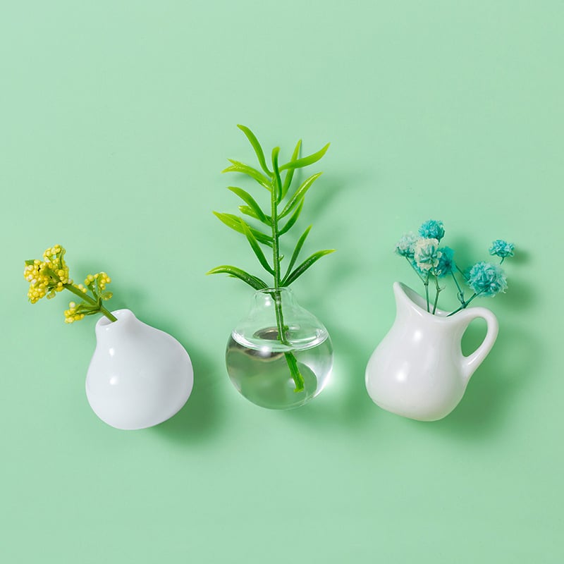 🔥Hot sale🔥- Cute Plant Ceramic Vase Fridge Magnets