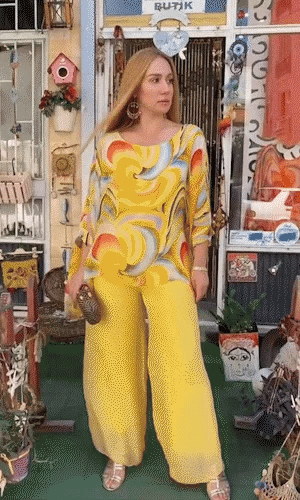 🔥Hot sale🔥- New Colorful Chiffon Set Casual Round Neck Print