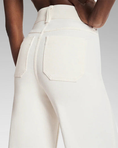 Needtoknit - Limited time offer🔥Cropped Wide-Leg Patch Pocket Jeans