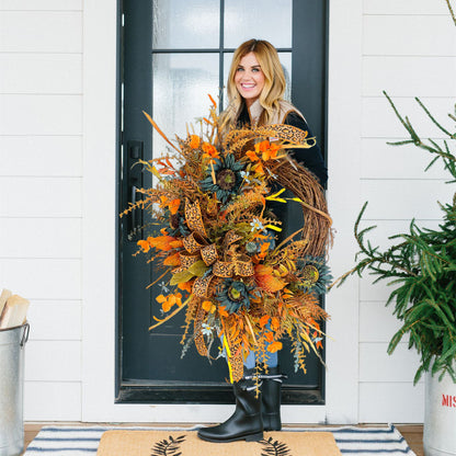 🔥Hot sale🔥50% off - Autumn 🍇 Grapevine Wreath